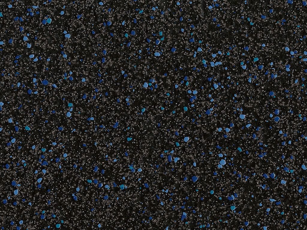 A soil with blue particles