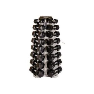 A stack of dumbbell