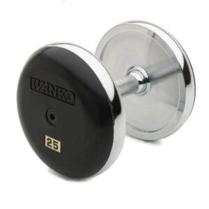 Forged Steel Chrome Fixed Dumbbells <span class="enbiespi">5-100 lb, 5 lb inc</span>