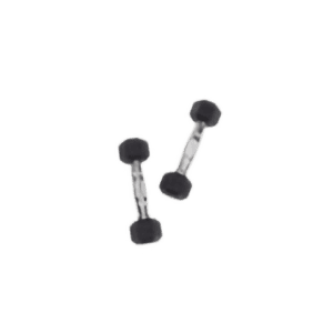 Rubber Coated Hex Dumbbells