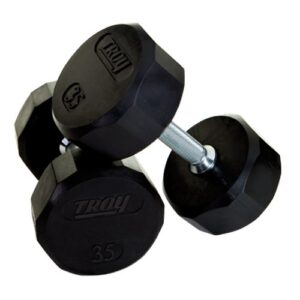 Quiet Iron rubber encased dumbbell