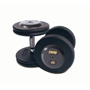TROY Pro Style Dumbbells - Black <span class="enbiespi">5-100 lbs</span>