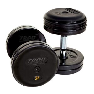 TROY Pro Style Dumbbells - Rubber Encased
