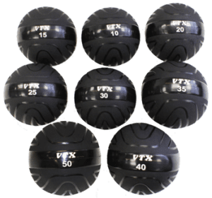 Eight pieces of slam balls with different weights