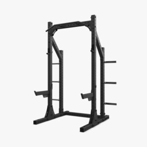 XF 80 HALF RACK HYBRID WITH SAFETY ARMS - BLACK