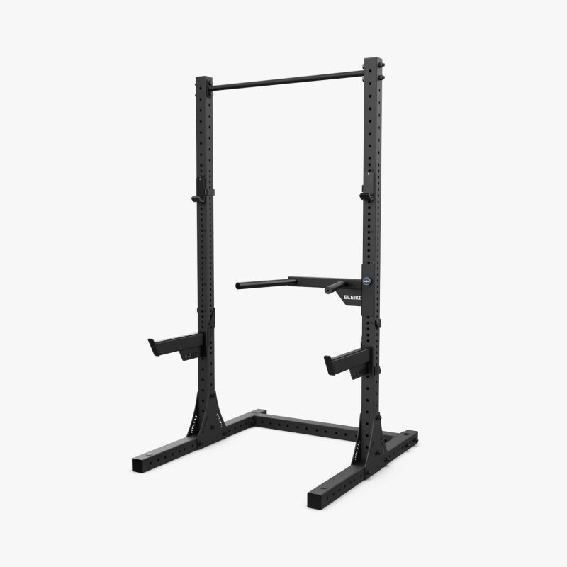 xf_80_half_rack_with_pull-up_j-cups_safety_arms_dips_-_black